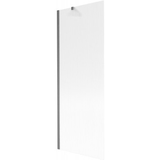 Vaňová zástena Mexen Next s jedným krídlom 70 x 150 cm, pruhy, kartáčovaná pištoľovo sivá - 895-070-000-00-09-66