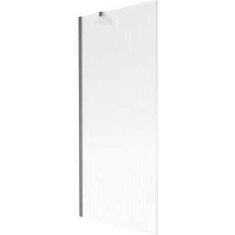 Vaňová zástena Mexen Next s jedným krídlom 80 x 150 cm, pruhy, kartáčovaná pištoľovo sivá - 895-080-000-00-09-66