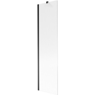 Vaňová zástena Mexen Next s jedným krídlom 50 x 150 cm, pruhy, čierna - 895-050-000-00-09-70