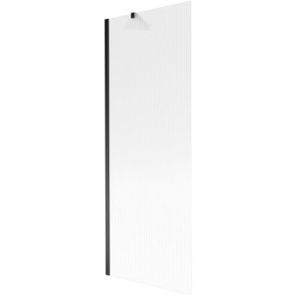 Vaňová zástena Mexen Next s jedným krídlom 70 x 150 cm, pruhy, čierna - 895-070-000-00-09-70