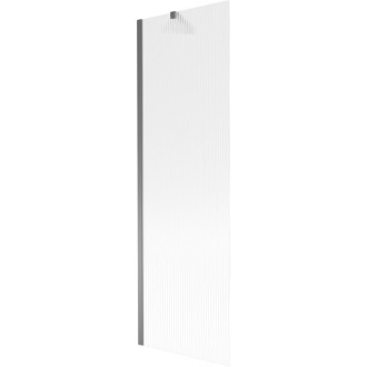 Vaňová zástena Mexen Next s jedným krídlom 60 x 150 cm, pruhy, strieborná - 895-060-000-00-09-95