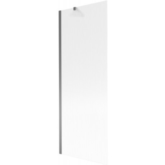 Vaňová zástena Mexen Next s jedným krídlom 70 x 150 cm, pruhy, strieborná - 895-070-000-00-09-95
