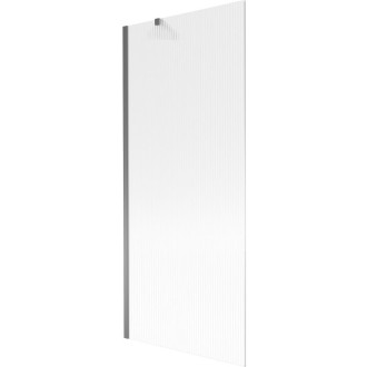 Vaňová zástena Mexen Next s jedným krídlom 80 x 150 cm, pruhy, strieborná - 895-080-000-00-09-95
