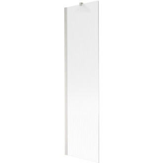 Vaňová zástena Mexen Next s jedným krídlom 50 x 150 cm, pruhy, kartáčovaný nikel - 895-050-000-00-09-97
