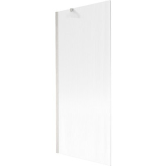 Vaňová zástena Mexen Next s jedným krídlom 80 x 150 cm, pruhy, kartáčovaný nikel - 895-080-000-00-09-97