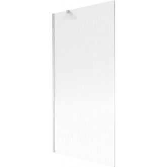 Vaňová zástena Mexen Next s jedným krídlom 90 x 150 cm, pruhy, kartáčovaný nikel - 895-090-000-00-09-97