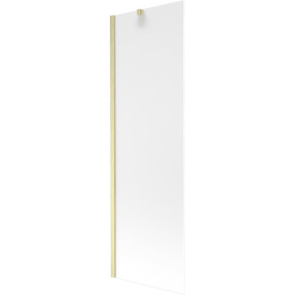 Vaňová zástena Mexen Next s jedným krídlom 60 x 150 cm, matná, kartáčované zlato - 895-060-000-00-30-55