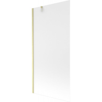 Vaňová zástena Mexen Next s jedným krídlom 90 x 150 cm, matná, kartáčované zlato - 895-090-000-00-30-55