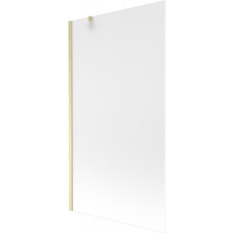 Vaňová zástena Mexen Next s jedným krídlom 100 x 150 cm, matná, kartáčované zlato - 895-100-000-00-30-55