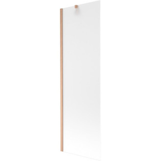 Vaňová zástena Mexen Next s jedným krídlom 60 x 150 cm, matná, kartáčovaná meď - 895-060-000-00-30-65