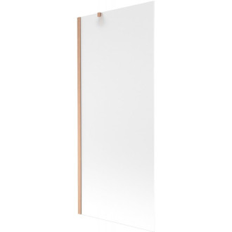 Vaňová zástena Mexen Next s jedným krídlom 80 x 150 cm, matná, kartáčovaná meď - 895-080-000-00-30-65