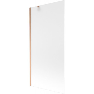 Vaňová zástena Mexen Next s jedným krídlom 90 x 150 cm, matná, kartáčovaná meď - 895-090-000-00-30-65