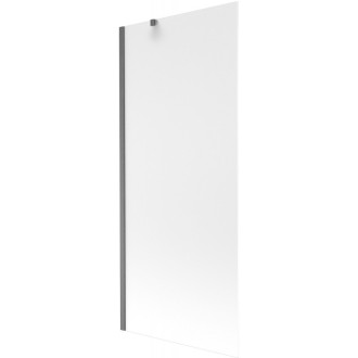 Vaňová zástena Mexen Next s jedným krídlom 80 x 150 cm, hmlistá, kartáčovaná pištoľovo sivá - 895-080-000-00-30-66