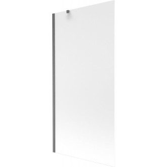Vaňová zástena Mexen Next s jedným krídlom 90 x 150 cm, hmlistá, kartáčovaná pištoľovo sivá - 895-090-000-00-30-66
