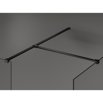 Mexen Kioto Sprchová zástena 120 x 120 cm, čierny rám, čierna - 800-120-202-70-70-120