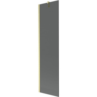 Vaňová zástena Mexen Next s jedným krídlom 50 x 150 cm, grafit, kartáčované zlato - 895-050-000-00-40-55