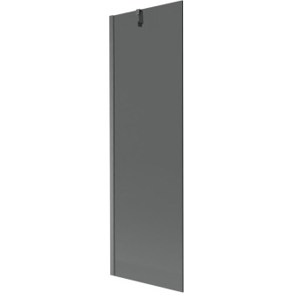 Vaňová zástena Mexen Next s jedným krídlom 60 x 150 cm, grafit, kartáčovaná pištoľovo sivá - 895-060-000-00-40-66