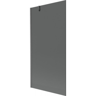 Vaňová zástena Mexen Next s jedným krídlom 90 x 150 cm, grafit, kartáčovaná pištoľovo sivá - 895-090-000-00-40-66