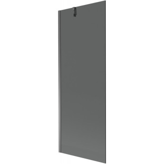 Vaňová zástena Mexen Next s jedným krídlom 70 x 150 cm, grafit, strieborná - 895-070-000-00-40-95