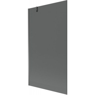 Vaňová zástena Mexen Next s jedným krídlom 100 x 150 cm, grafit, strieborná - 895-100-000-00-40-95