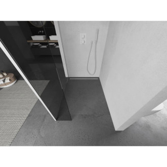 Mexen Kioto Sprchová zástena 110 x 40 cm, priehľadná, biela - 800-110-212-20-00-040