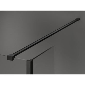 Mexen Kioto Sprchová zástena 105 x 30 cm, priehľadná, čierna - 800-105-212-70-00-030