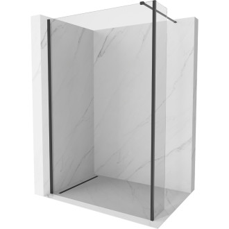 Mexen Kioto Sprchová zástena 140 x 40 cm, priehľadná, čierna - 800-140-212-70-00-040