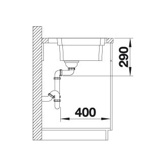 Blanco ETAGON 700-IF/A 524274 jednodrez bez odkvapu hodvábny lesk drez vstavaný/do roviny