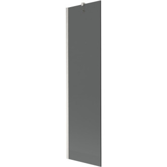 Vaňová zástena Mexen Next s jedným krídlom 50 x 150 cm, grafit, kartáčovaný nikel - 895-050-000-00-40-97