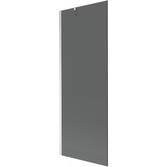 Vaňová zástena Mexen Next s jedným krídlom 70 x 150 cm, grafit, kartáčovaný nikel - 895-070-000-00-40-97