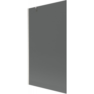 Vaňová zástena Mexen Next s jedným krídlom 100 x 150 cm, grafit, kartáčovaný nikel - 895-100-000-00-40-97