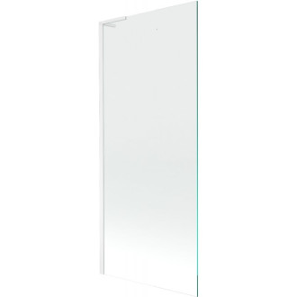Vaňová zástena Mexen Next L s jedným krídlom 80 x 150 cm, priehľadná, biela - 895-080-000-03-00-20