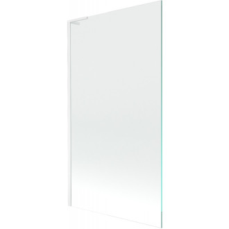 Vaňová zástena Mexen Next L, 1 krídlo, 100 x 150 cm, priehľadná, biela - 895-100-000-03-00-20