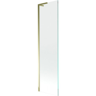 Vaňová zástena Mexen Next L s jedným krídlom 50 x 150 cm, priehľadná, zlatá - 895-050-000-03-00-50