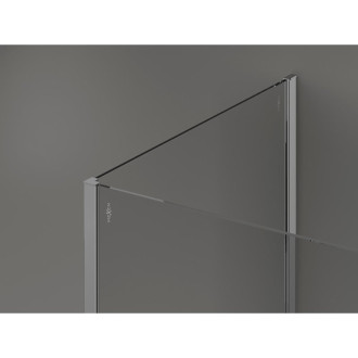 Mexen Kioto Sprchová zástena 90 x 80 cm, priehľadná, chróm - 800-090-212-01-00-080