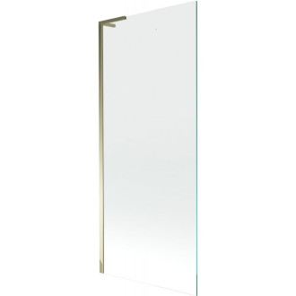 Vaňová zástena Mexen Next L s jedným krídlom 80 x 150 cm, priehľadná, zlatá - 895-080-000-03-00-50