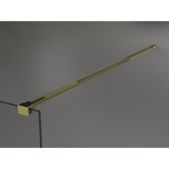 Mexen Kioto Sprchová zástena 130 x 85 cm, priehľadná, zlatá - 800-130-212-50-00-085