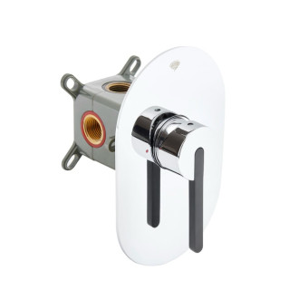 Sprchová baterie SAT Fusion včetně podomítkového tělesa chrom SATBSFU210TC