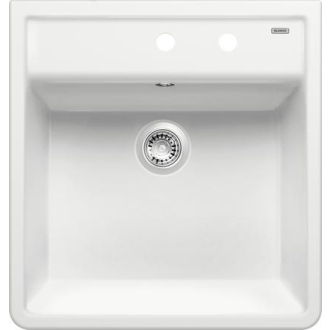 Blanco PANOR 60 514501 jednodrez bez odkvapu 2 otvory žiarivo biela drez modulový nadstavný