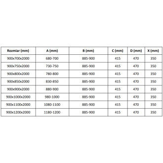 Posuvný sprchový kout Mexen Velar 90 x 85 cm, grafit, kartáčovaná pistolově šedá - 871-090-085-41-66