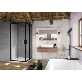 Ravak BLSRV2-80 black+Transparent X1LM40300Z1