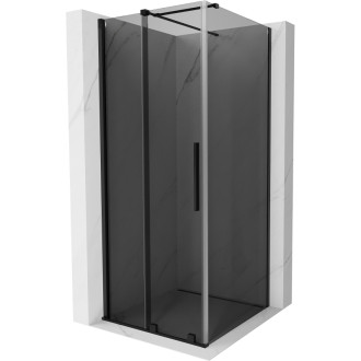 Mexen Velar posuvný sprchovací kút 100 x 100 cm, grafit, čierna - 871-100-100-41-70