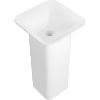 Voľne stojace umývadlo Mexen Ria z konglomerátu 45 x 45 cm, matne biela - 26584500