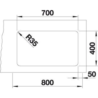 Blanco ETAGON 700-U 524270 jednodrez bez odkvapu hodvábny lesk drez pod dosku