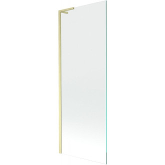 Vaňová zástena Mexen Next L s jedným krídlom 70 x 150 cm, priehľadná, kartáčované zlato - 895-070-000-03-00-55