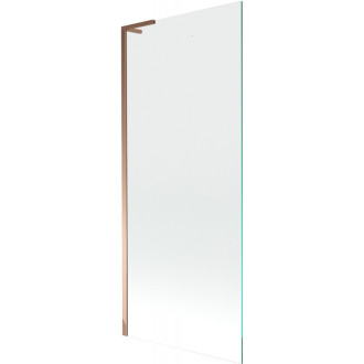 Vaňová zástena Mexen Next L s jedným krídlom 80 x 150 cm, priehľadná, ružové zlato - 895-080-000-03-00-60