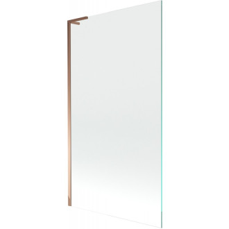 Vaňová zástena Mexen Next L s jedným krídlom 100 x 150 cm, priehľadná, ružové zlato - 895-100-000-03-00-60