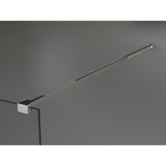 Mexen Kioto Sprchová zástena 130 x 90 cm, čierny rám, chróm - 800-130-212-01-70-090