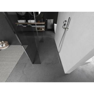 Voľne stojaca sprchová zástena Mexen Kioto 130 x 30 x 30 cm, priehľadná, chróm - 800-130-030-222-01-00-030