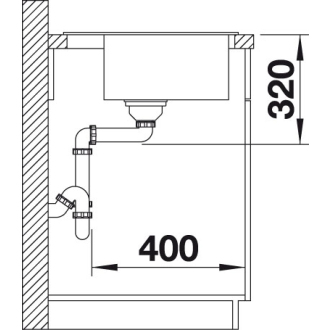 Blanco DALAGO 5 518522 jednodrez bez odkvapu aluminium drez vstavaný